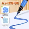 Pluma Marcadora Acrílica con Punta Suave de Barril con Purpurina, Bolígrafo de Color con Purpurina de Gran Capacidad, Bolígrafo de Gel Colorido Llamativo para Journaling