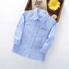 Camisa infantil outono nova camisa de menino direto da fábrica primavera e outono camisa infantil versátil de manga comprida