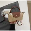 Bolso Bandolera Tejido para Mujer, Bolso de Mano de Paja, Bolso de Hombro Versátil y de Moda, Bolso de Diseño de Nicho Nuevo para Verano 2026