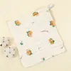 Babero de Muselina, Toalla Facial para Recién Nacido de Algodón de Seis Capas, Pañuelo de Algodón Puro, Toalla de Gasa, Toalla Infantil de Alta Densidad, Toalla Pequeña