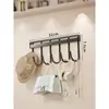 Cabide para Roupas de Estudante de Dormitório Doméstico Prateleira de Armazenamento de Roupas para Casa Cabide de Porta e Parede Prateleira de Armazenamento com Gancho sem Furo