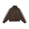 Sudadera Nueva de Moda Simple Estilo Retro Francés con Estampado de Leopardo, Top Rayado Ajustado con Diseño Adelgazante, Camiseta Básica