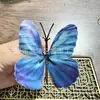 Flores Artificiales de Mariposa Pequeña de Tela Colorida, Accesorios para Tocados Estilo Antiguo, Paquete de Materiales para Pasador DIY, Adornos Florales para Fotografía