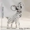 Colección de Año Nuevo 2026: Broche de Cordero del Zodiaco Dorado, un pasador elegante y con estilo para mujer, perfecto como accesorio o regalo de Año Nuevo