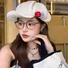 Boina Fofa Estilo Japonês para Mulheres, Chapéu de Nuvem Fino de Verão, Boné Newsboy Versátil e Doce com Proteção Solar
