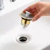 Acessórios de Plugue de Ralo de Lavatório com Núcleo de Mola, Tampão Universal Tipo Pressão Antientupimento para Lavatório