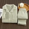 Pijama Infantil de Manga Larga para Primavera y Otoño, Nuevo, para Niños y Niñas, Pequeños y Grandes, Bebés, Ropa de Casa, Conjunto de Terciopelo con Cárdigan, Conjunto de Dos Piezas