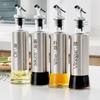 Dropshipping Olla de Vidrio para Aceite Doméstica Acero Inoxidable Botella de Aceite a Prueba de Fugas Cocina Botella para Salsa de Soya Vinagre Botella para Condimentos Juego Combinado