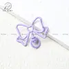 Llavero de Moño Pintado de Colores Broche de Resorte Clip para Perro Accesorios DIY Colgante Cadena para Teléfono Clip para Bolsa Regalo de Graduación