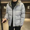 Chaqueta de Algodón Gruesa con Capucha y Forro Polar para Hombre, Nueva Chaqueta Casual Juvenil Versátil, Abrigo de Algodón Versátil de Moda