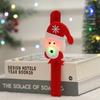 Regalo creativo de Navidad para niños, luminoso, Papá Noel, muñeco de nieve, raqueta, anillo, pulsera, regalo de Navidad, anillo a presión