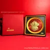 Novos ornamentos criativos estilo chinês para atrair sorte, tigela de tesouro em ouro maciço para decoração de casa, negócios e mesa de escritório atacado