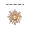 Personalizado Elegante Corsage Zircon Diamante Pérola Floco de Neve Estrelado Broche Cardigan Elegante Botão Terno Feminino