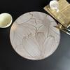 Fabricante Vende Manteles de PVC Estilo Europeo Transfronterizos con Estampado Dorado, Nuevos Manteles Decorativos Elegantes de Lujo Ligero, Manteles Resistentes al Calor y Anti quemaduras