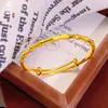 Pulsera de Latón Chapado en Oro con Eslabones de Bambú, Empuje y Tire, Color Duradero, Lujo Ligero, Sensación de Alta Gama, Pulsera Ajustable Sólida, Regalo para Novia