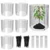 Árbol de Hierro y Protector de Flores DIY Malla Protectora para Plantas Hoja Herramienta de Jardinería Protector de Plantas