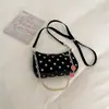 Bolsa de Mão com Desenho de Bolinhas Estilo Menina Bolsa Transversal de Ombro Bolsa Versátil de Moda de Alta Qualidade para Mulheres