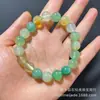 Pulseira Autêntica de Ágata Pavão Natural Redonda Corrente Mãe Colar Estilo Moda Corrente da Clavícula Conjunto Dia das Mães