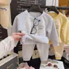 Conjunto de Roupa Íntima Infantil Meninos Roupas Versáteis de Outono Roupa de Casa Meninas Calças de Outono Roupa Íntima Quente Pijamas para Crianças Pequenas Atacado