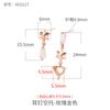Aretes de Plata S925 Soporte Vacío Hecho a Mano diy Incrustado con Ámbar Cera de Abejas Perla Cuenta Redonda Aretes Soporte Vacío Accesorios para Mujer