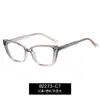 82273 Armazón de Gafas Clásico Negro Grueso para Mujer, Luz Azul Anti-Azul, Cara Grande, Cara Llana, Se Puede Combinar con Miopía Lentes Transparentes Venta al por Mayor