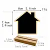 Pizarra de mensajes de madera transfronteriza, adorno de pizarra pequeña, letrero para vitrina, decoración de escritorio, suministros para juegos de rol