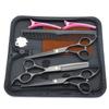 Conjunto Profissional de Tesouras de Cabeleireiro para Cabeleireiros, Tesoura Desbastadora para Barbeiros e Tesoura Desbastadora para Franjas