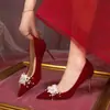 Sapatos de Casamento para Brinde, Sapatos de Noiva, Novo Traje de Casamento Estilo Chinês Xiuhe 2025, Vestido de Casamento, Roupa para Brinde, Salto Alto Três Vias