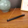 Suporte para Incenso de Sândalo Roxo Tira de Madeira Maciça Suporte para Incenso de Agarwood Queimador de Incenso Duplo Pequeno Queimador de Incenso para Casa Viagem Fácil de Transportar