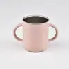 Vaso de Agua de Acero Inoxidable 304 para Niños con Doble Asa, Vaso de Beber Directo, Vaso Portátil para Enjuague Bucal y Cepillado de Dientes para Deportes al Aire Libre