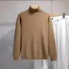 Atacado de malhas masculinas, novas blusas de outono e inverno para exportação, blusões casuais de gola alta com gola sobreposta