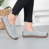 Zapatos Mocasines para Mujer de Piel de Ante Slip on Mocasines Zapatos Planos Transpirables Ligeros Zapatos Náuticos