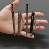 Espada Tang, Qin Shi Huang, Espada Miniatura Yue, Adorno de Abanico Ultra Pequeño de Bolsillo, Llavero de Espada Miniatura de Arma Antigua