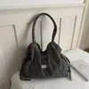 Bolso tote de lona nuevo con estampado de estrellas 2026, bolso de hombro de gran capacidad estilo coreano, bolso casual para estudiantes para la escuela