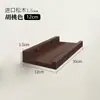 Estante de Pared de Madera Maciza para Sala de Estar, Comedor, Dormitorio, Estante Decorativo para Pared de Fondo Montado en la Pared, Estante Recto para Uñas