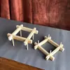 Banco Pequeño de Ensamblaje Machihembrado Hecho a Mano Tarea Escuela Secundaria Tecnología General Materiales Didácticos Taburete Pequeño DIY Materiales Didácticos al por Mayor Vela Excelente