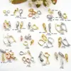 Color Oro 14k Retención de Color Microincrustación Circonita Hebilla Semilla de Melón Colgante de Collar con Hebilla de Diamante Hebilla Universal en Forma de U Apto para Todo