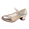 [Sapatos de Dança Exclusivos] Sapatos de Dança Quadrada Sapatos de Dança de Salto Médio Sapatos de Dança de Sola Macia Femininos Adultos Sapatos de Dança Quadrada Sapatos Femininos prata