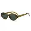 Nuevas Gafas de Sol Pequeñas Ovaladas de Moda Retro para Hombres y Mujeres, Gafas de Sol de Alta Gama para Mostrar el Rostro de Pequeñas Celebridades de Internet y Fotografía Callejera
