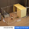 Valla para Perros Perro Pequeño Hogareña Interior Una Habitación Un Guardia Valla para Mascotas Perrera con Zona de Baño Jaula Antiescape para Perros