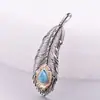 Goro Gao Qiao Wulang acero de titanio Pluma Hombres acero inoxidable collar colgante accesorios de joyería de acero de titanio fabricantes venta al por mayor