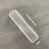 Caixa de Armazenamento Transparente Portátil para Levar à Prova de Poeira Caixa para Hashi, Colher, Garfo Talheres Caixa Simples Individual para Hashi