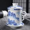 Cerámica Dehua Oficina Taza de Cuatro Piezas para Preparar Té en Casa Taza Personal con Tapa y Filtro Taza Práctica para Jefe Venta al por Mayor