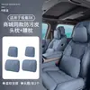 Adequado para apoio de cabeça e lombar do Zeekr 9X, mesmo estilo do shopping, travesseiro de pescoço em couro anti-manchas, almofada, acessórios de decoração interior de carro