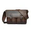 Bolso Cruzado de PU para Hombre, Mochila de Gran Capacidad para Viajes de Negocios, Bolso de Hombro Moderno Estilo Japonés, Bolso de Almacenamiento Casual para Viajes Cortos