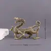 Enfeites de Latão com Quatro Feras Míticas: Dragão Verde, Tigre Branco, Pássaro Vermelho e Tartaruga Negra; Conjunto Criativo de Feras Míticas de Quatro Lados; Enfeites Artesanais para Decoração de Casa