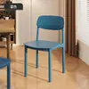 Silla de Plástico para Uso Doméstico, Silla de Comedor Engrosada, Silla de Ocio para Mesa de Comedor, Taburete Comercial Minimalista Moderno para Comedor con Respaldo
