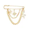 Joyería Transfronteriza Europea y Americana Colgante Broche Elemento Flor Corazón Serpiente Accesorios de Pin Estilo Retro Ins para Mujer Ropa