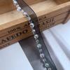 Nuevas Cuentas de Cristal Blancas y Negras de 5 mm Gasa con Cuentas Hecha a Mano con Encaje de Perlas de Imitación Accesorios Decorativos de Encaje para Ropa DIY