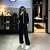 Conjunto Deportivo Casual Estilo Coreano para Mujer Otoño 2026 Nuevo Estilo Este Año Popular Artículo Caliente Chaqueta Cardigan Sudadera Conjunto de Dos Piezas